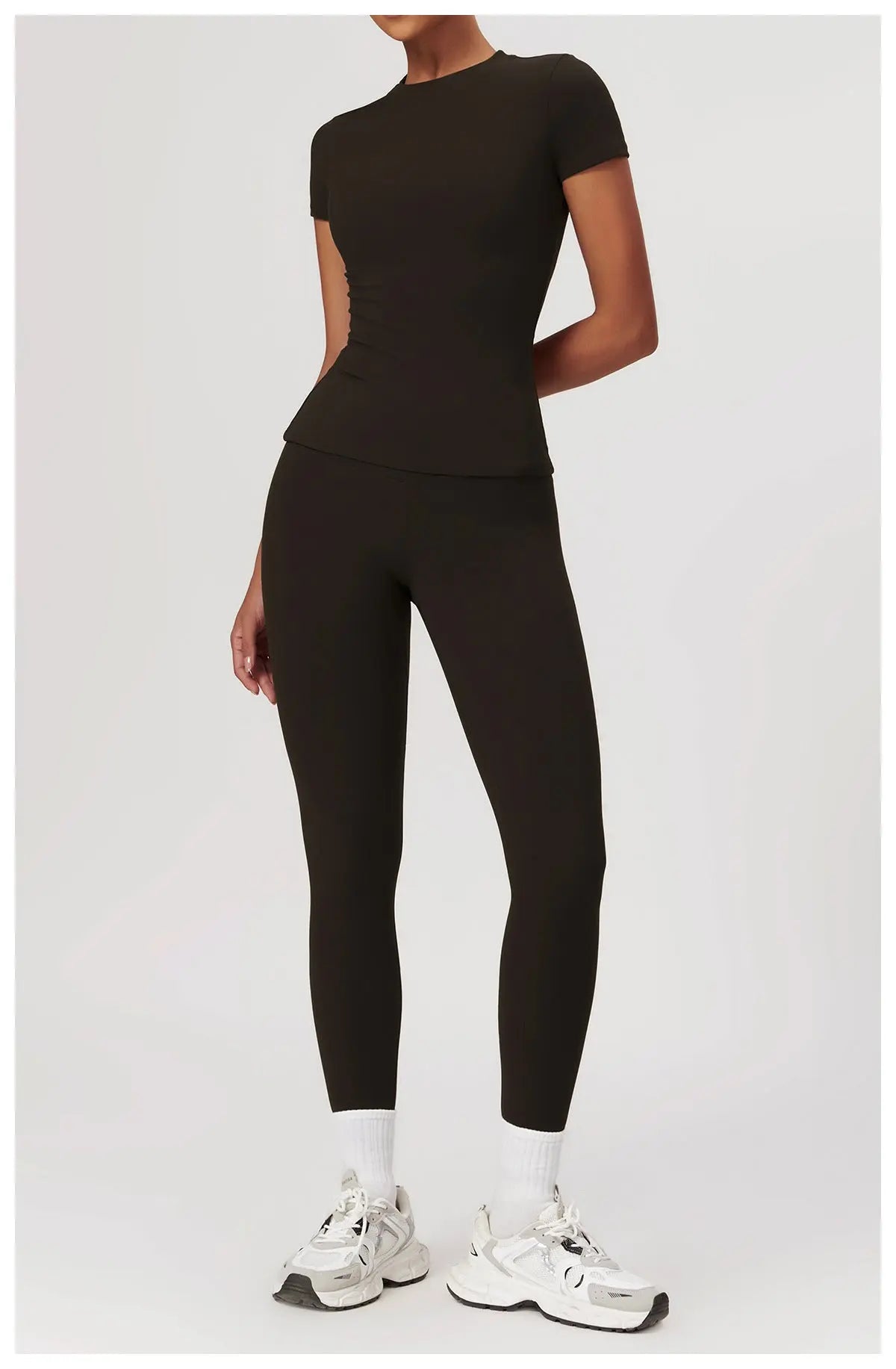 Sabina – Skulpturerende aktiv pasform dame træningssæt-Shapewear-Zuruz-Sort-S-Zuruz