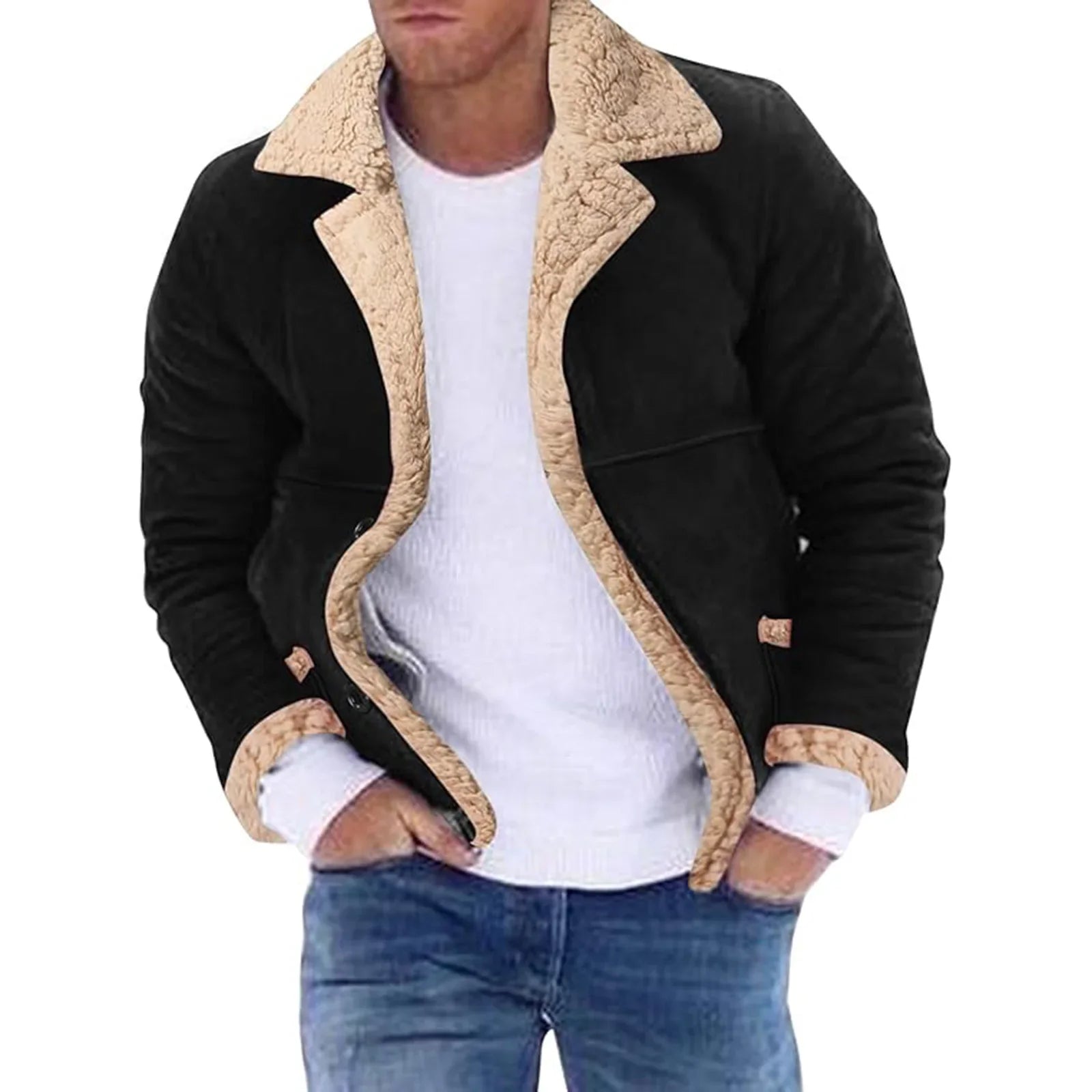 NordicFleece Shearling-foret jakke til mænd