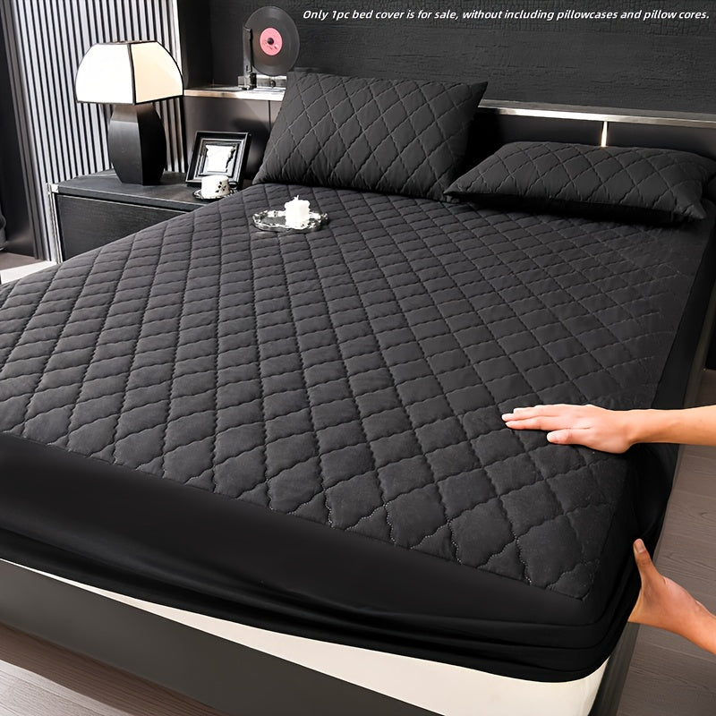 1pc Fitted Sheet - Soft and Comfortable Bedding Set - 100% Polyester - Deep Pocket Design - Suitable for Bedroom or Hotel Use - Excludes Pillow Core and Pillowcase