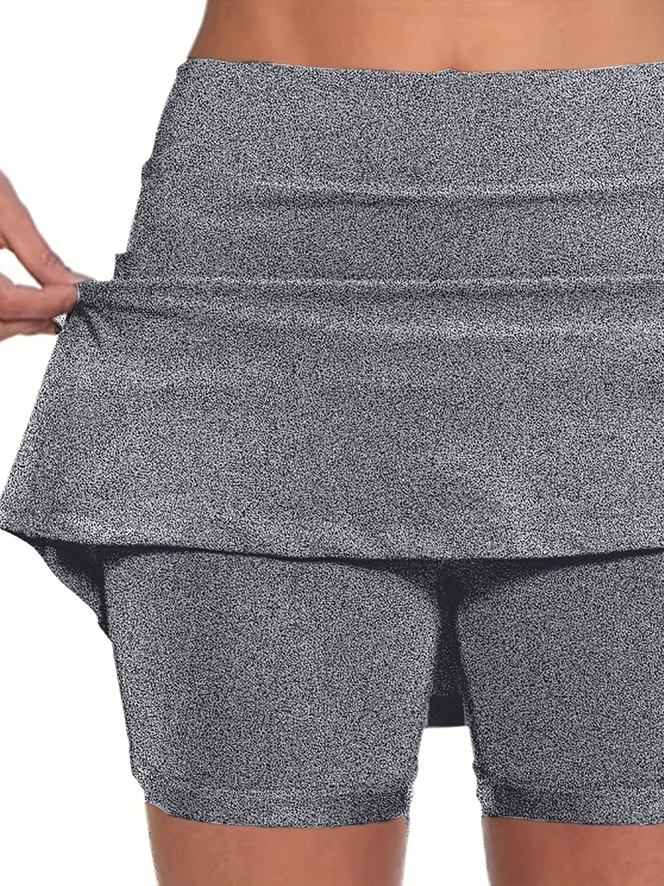 Women'S High-Waisted Solid Color Shorts with Pockets - Stretchy, Non-See-Through, Casual Shorts for & Casual Attire, Shorts, Apparel, Highwaisted Design, Comfortable Fit