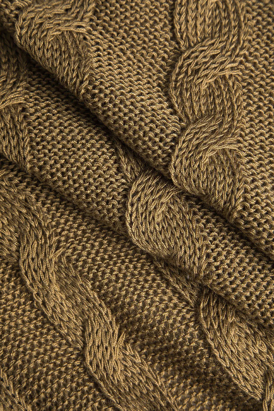 Clarimond – Farveblok Printet Knapdetaljeret Sweater Cardigan til Kvinder-Cardigans-Zuruz-Zuruz