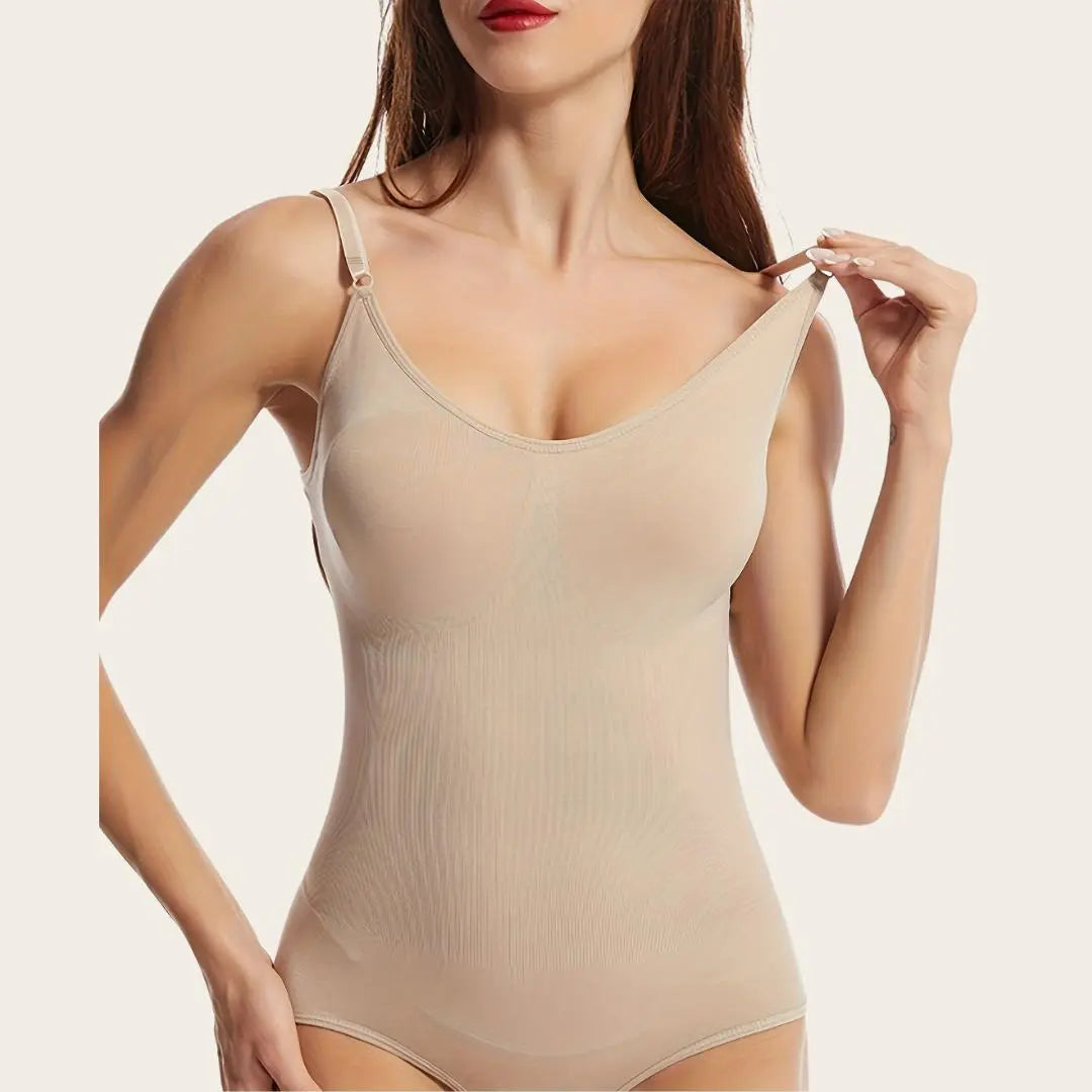 Cerelia – Kropsskulpturerende komfort dame shapewear bodysuit 1+1 gratis-Shapewear-Zuruz-Beige-XS-Zuruz