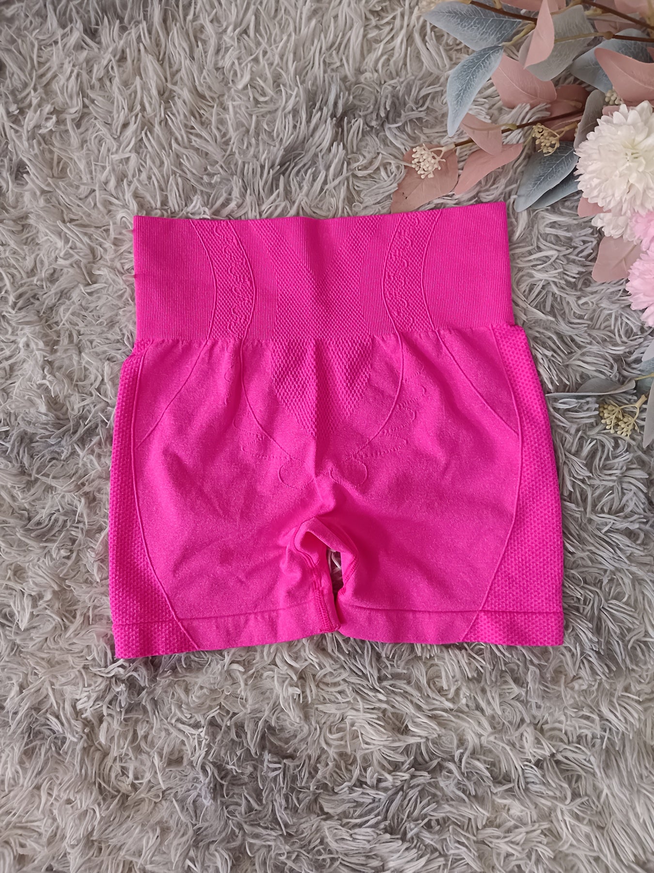 Women'S High-Waisted Seamless Yoga Shorts - High-Elasticity Tummy Control Butt-Lifting Workout Shorts for Gym, Running & Yoga | Four-Way Stretch, Solid Color, All-Season Comfort, Gym Apparel, Sleek Design, Highelasticity Fabric