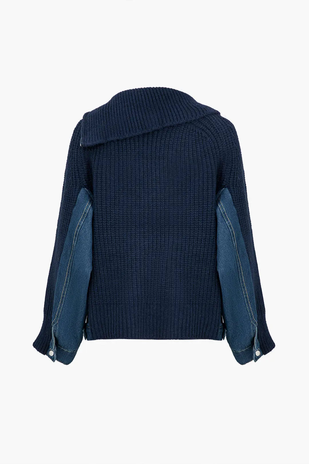 Klara – Hyggelig Patchwork-stil Lynlås Cardigan til Kvinder-Cardigans-Zuruz-Zuruz