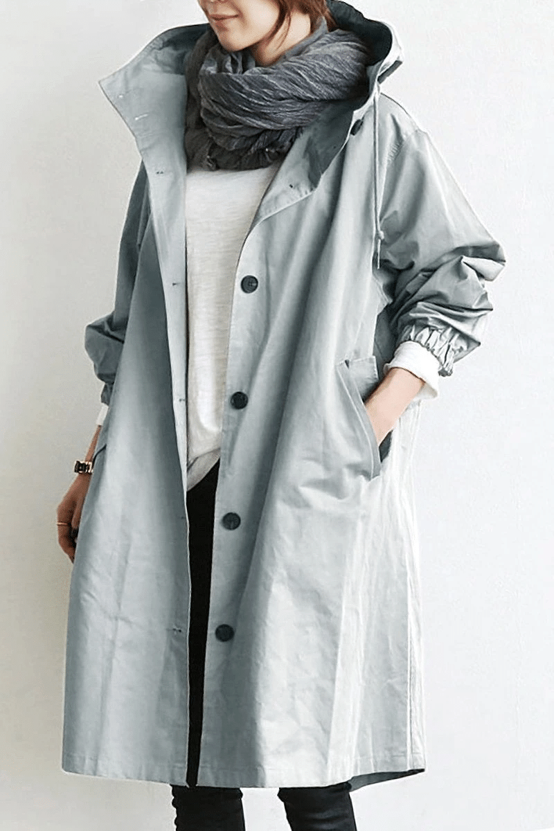 Lang sommerjakke til kvinder - oversize letvægtsjakke til kølige sommerdage
