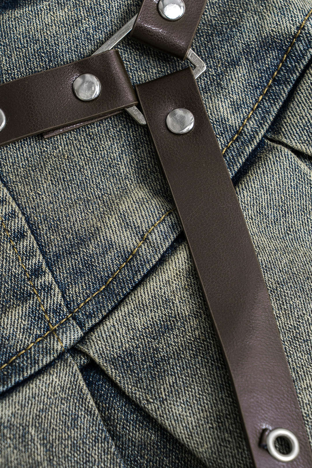 Clarissa – Elegant patchwork detaljer dame højtaljet nederdel-Skirts-Zuruz-Zuruz