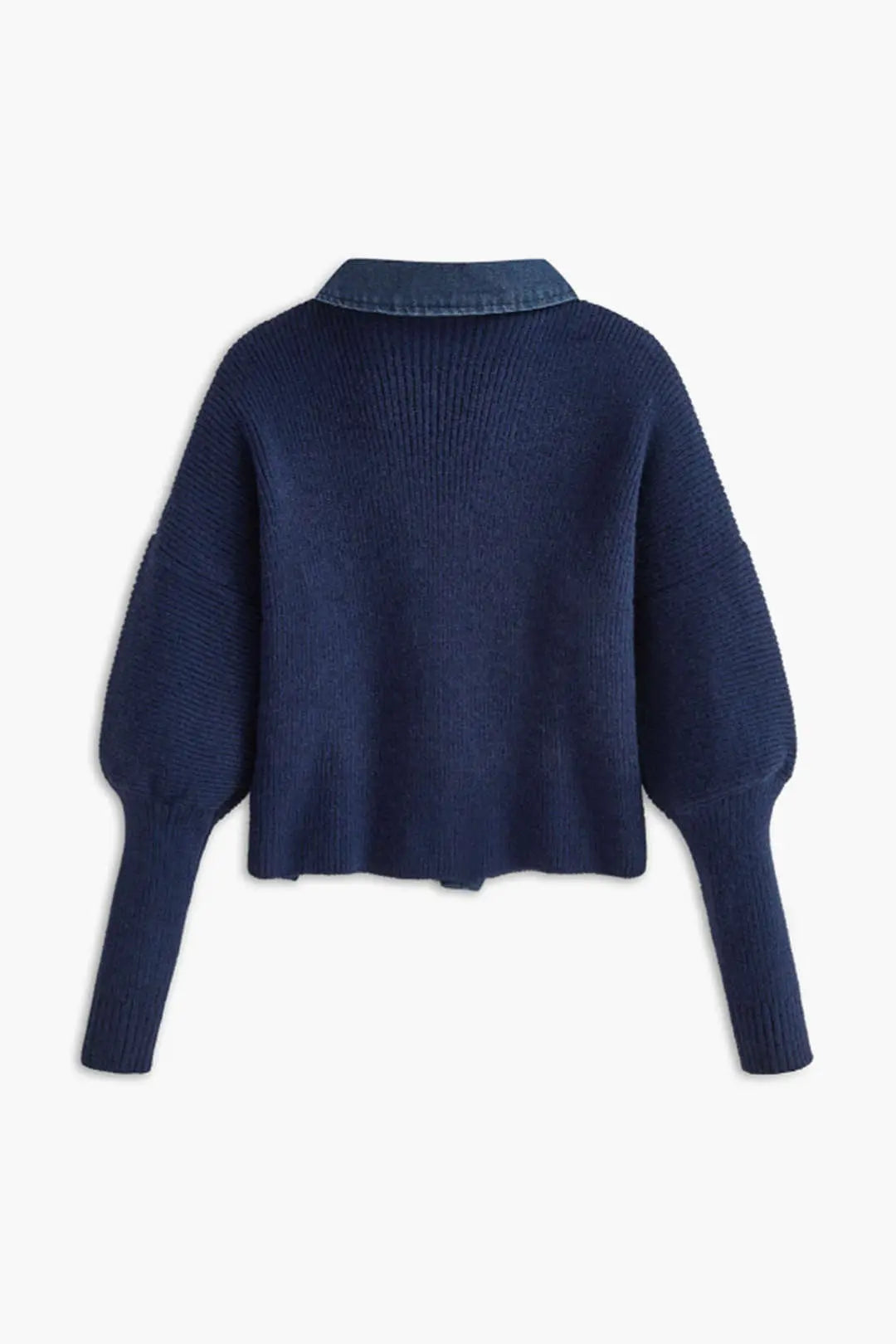 Gisella – Elegant Denim Knap-op Kvinde Cardigan-Cardigans-Zuruz-Zuruz