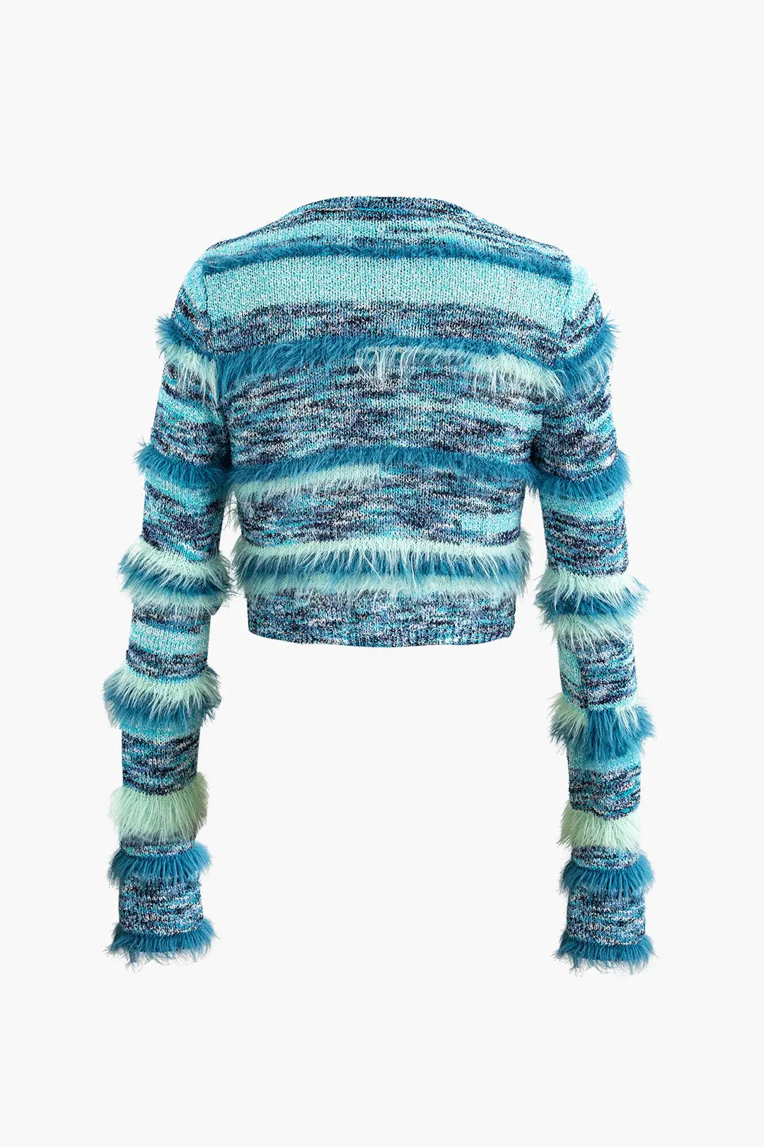 Nerissa – Stribet Langærmet Elegant Strikket Cardigan til Kvinder-Cardigans-Zuruz-Zuruz