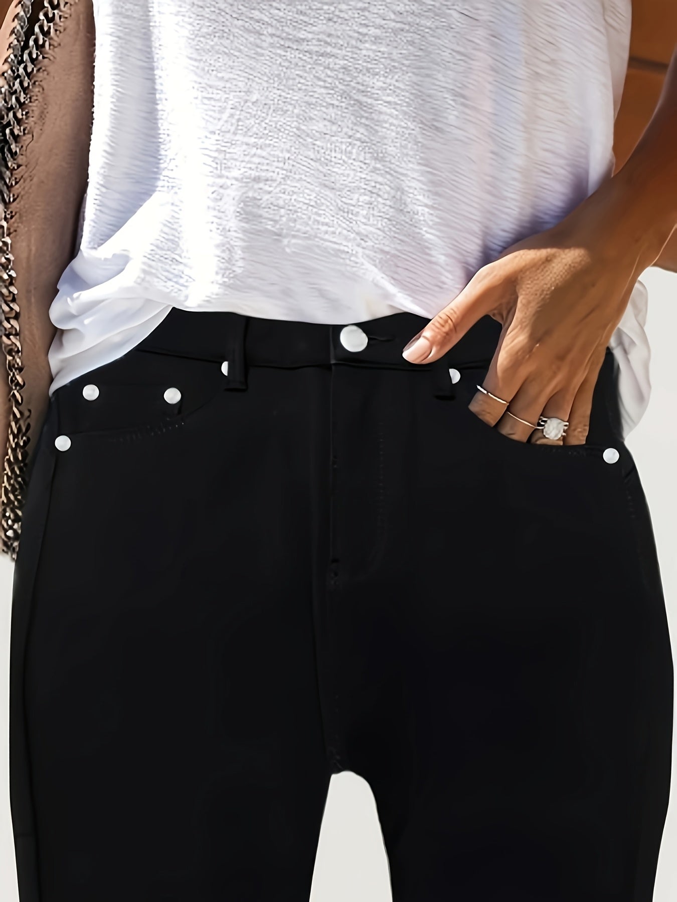 Women's High-Waisted, Slim Fit, Petite Bootcut Jeans