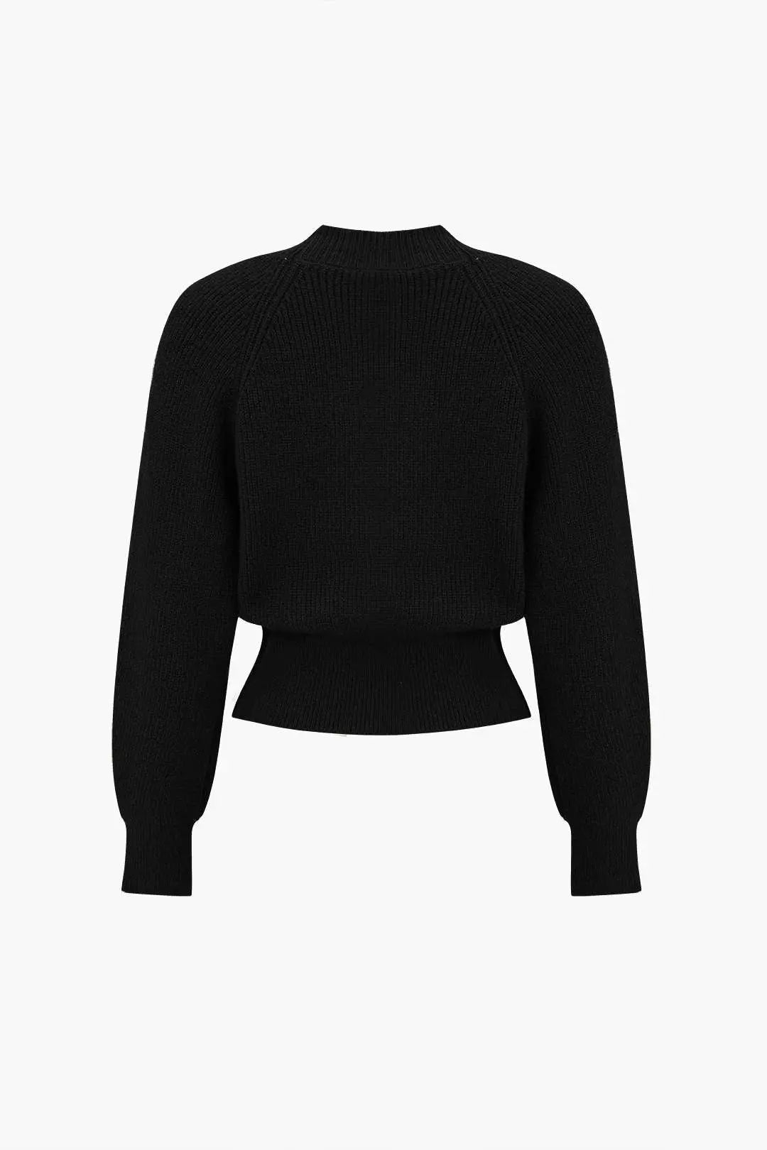Xenia – Elegant V-hals Ensfarvet Strikket Cardigan til Kvinder-Cardigans-Zuruz-Zuruz