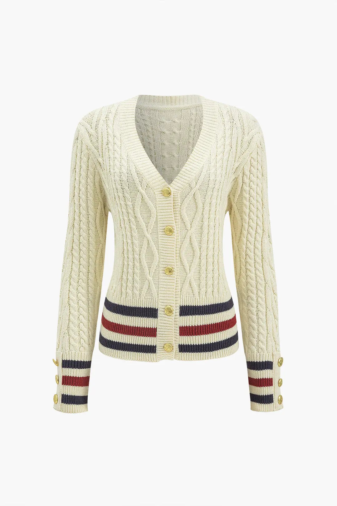 Primrose – Stilfuld Strikket Knap Patchwork Kvinde Cardigan-Cardigans-Zuruz-Zuruz