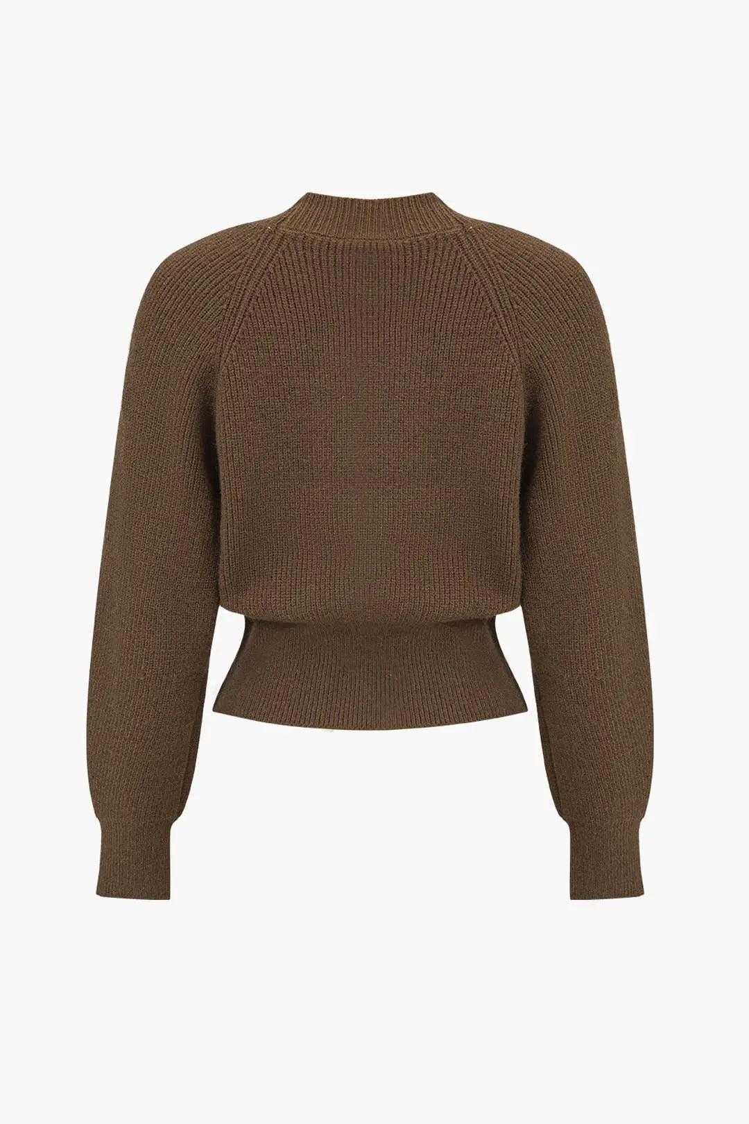 Xenia – Elegant V-hals Ensfarvet Strikket Cardigan til Kvinder-Cardigans-Zuruz-Zuruz