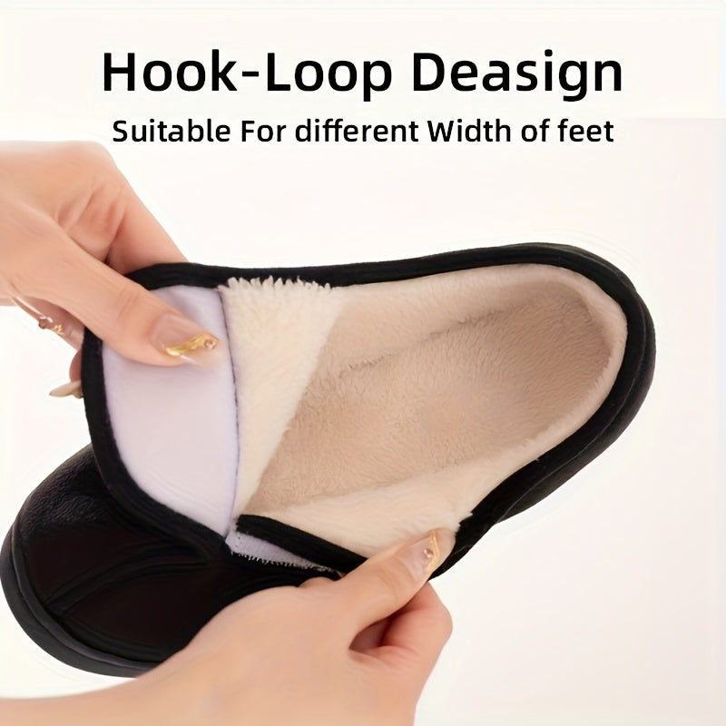 Women's Ankle Boots, Short Boots Suitable for All Seasons, Unisex Casual Orthopedic Sneakers with Adjustable Soft Soles for Wide Feet and Swollen Feet, Lightweight Warm Comfortable Shoes Ideal for Diabetics