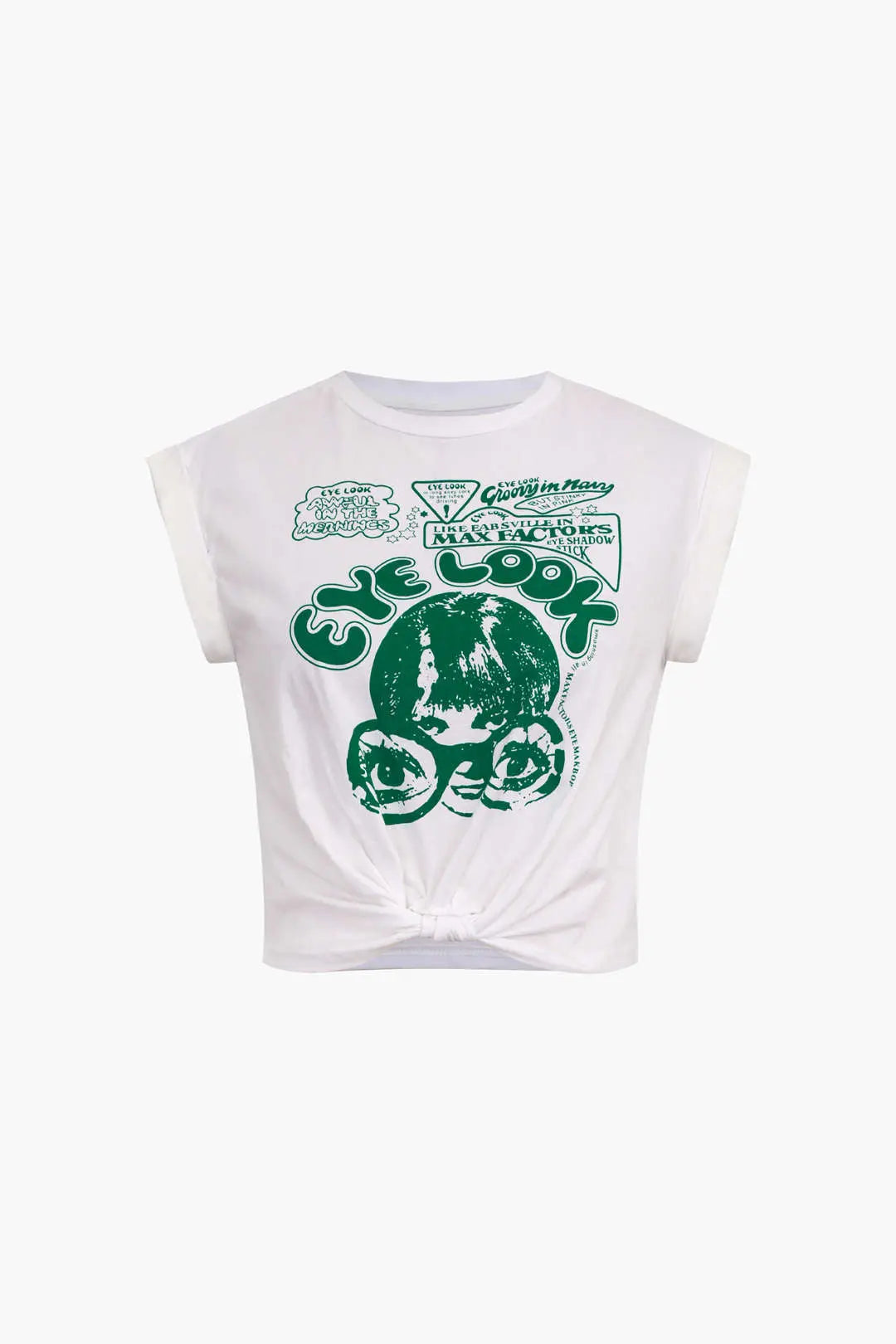 Prudence - Iøjnefaldende Grafisk Knude Kant Kvinde T-shirt-T-shirts-Zuruz-Hvid-2XS-Zuruz