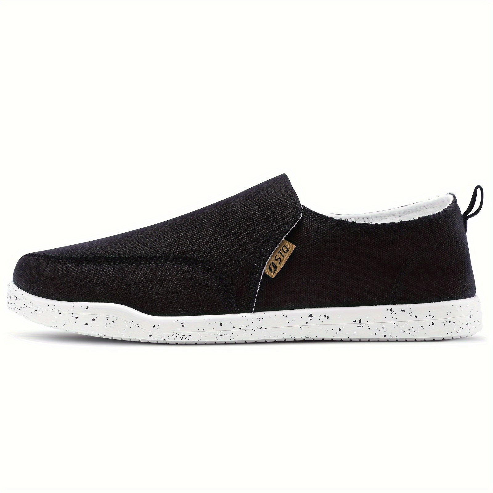 Women's Slip-On Shoes, Orthopedic Low Top Casual Canvas with Arch Support, Lightweight, All-Season, Fabric Upper, PVC Sole, Machine Washable