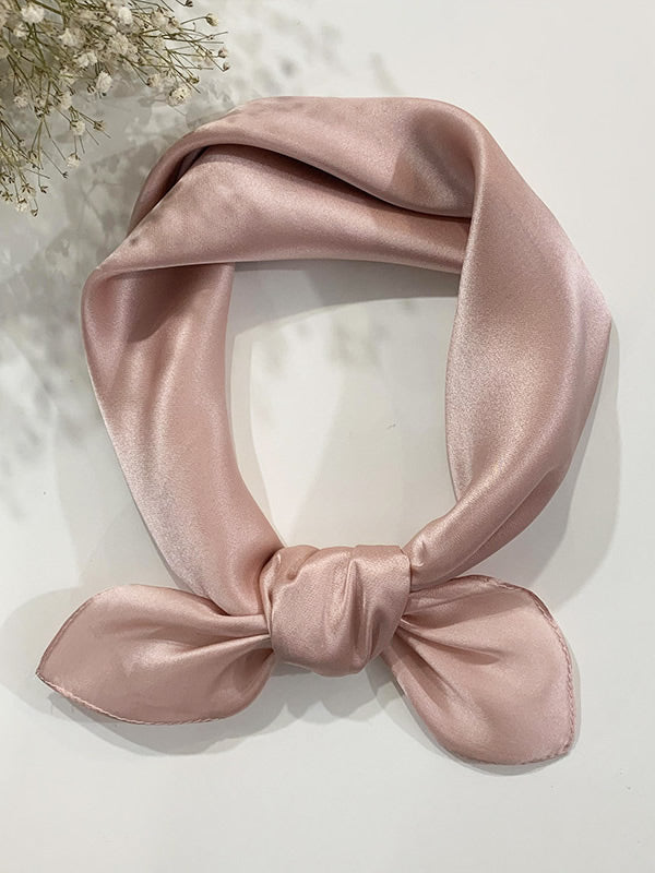 Milica – Tidløs farveharmoni dame firkantet tørklæde-Scarf-Zuruz-Lyserød-53 cm × 53 cm-Zuruz