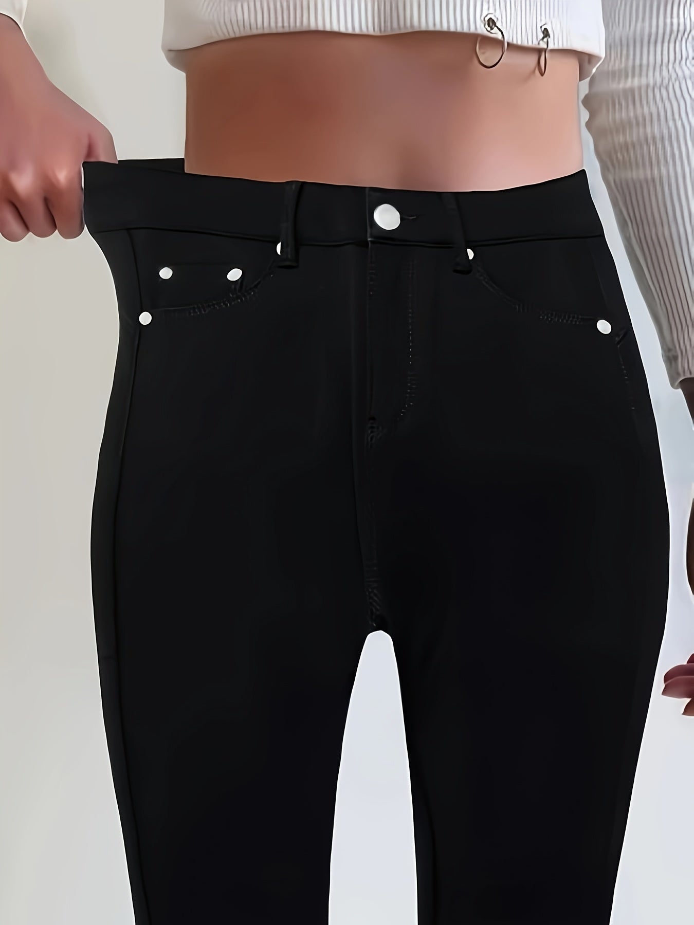 Women's High-Waisted, Slim Fit, Petite Bootcut Jeans