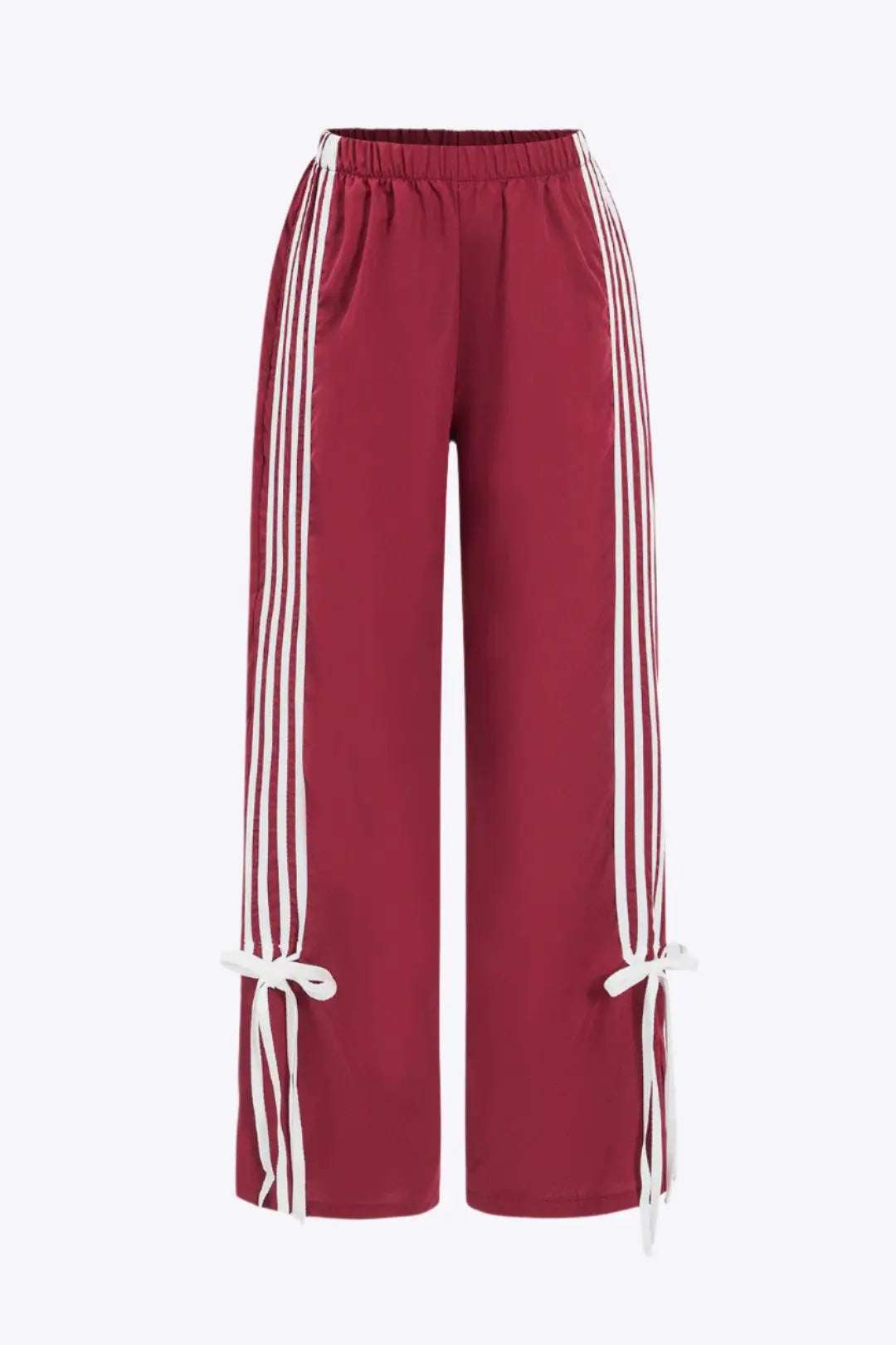 Marisol - Patchwork Sløjfedetaljerede Kvinde Bukser-Pants-Zuruz-Chili-S-Zuruz