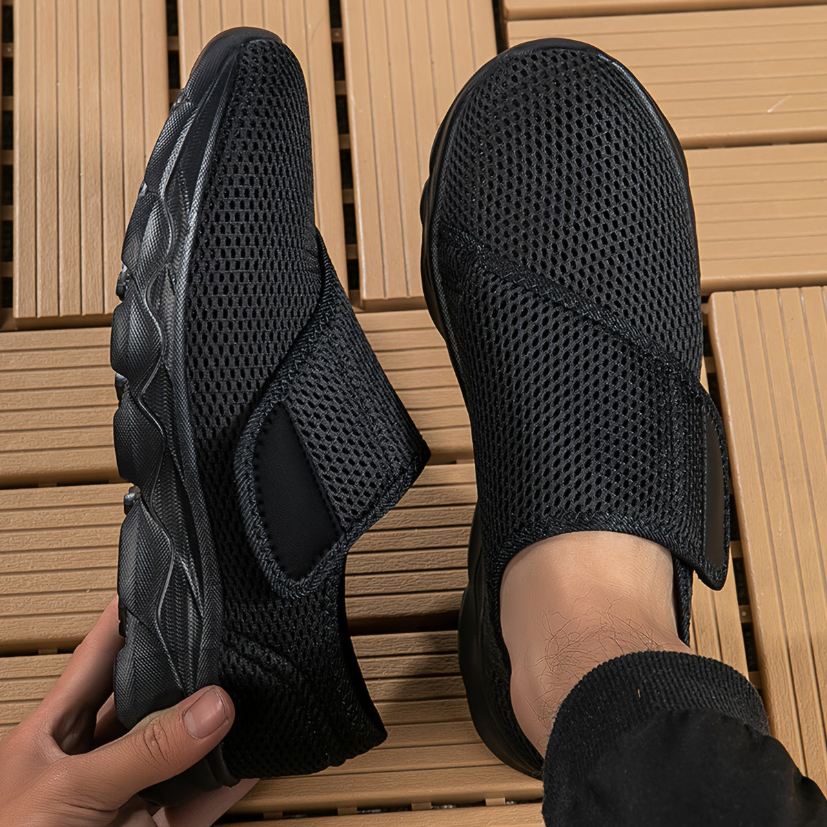 -Friendly Orthopedic Walking Shoes for Men & Women - Wide Swollen Feet Comfort with Adjustable Soft MD Sole, Breathable Fabric Upper & Closure - Summer Low-Top Design, Hand Washable, Shoes, Unisex Footwear, Flexible Sole, Supportive Footwear, Elderly Foo