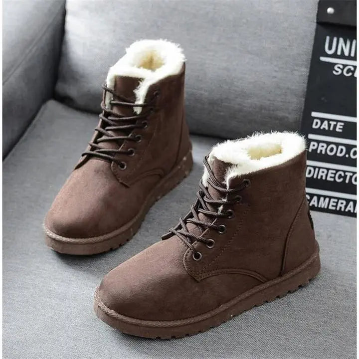 Bianka - Polstret Vandtæt Design Kvinde Vinter Ortopædiske Støvler-Orthopedic shoes-Zuruz-Brun-3-Zuruz