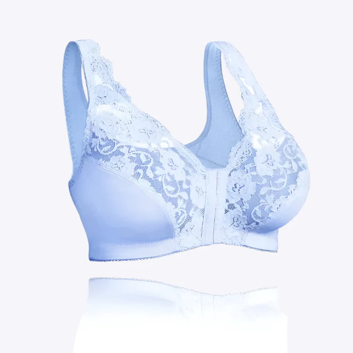 Kathrin – Komfort frontlukning dame støttende bh-Underwear Woman-Zuruz-Blå-S-Zuruz