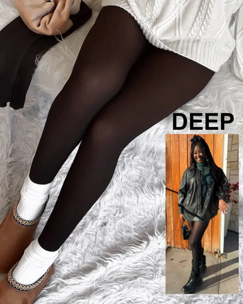Flora – Varm gennemsigtig design dame tights-trusse-Panty-Zuruz-Zuruz