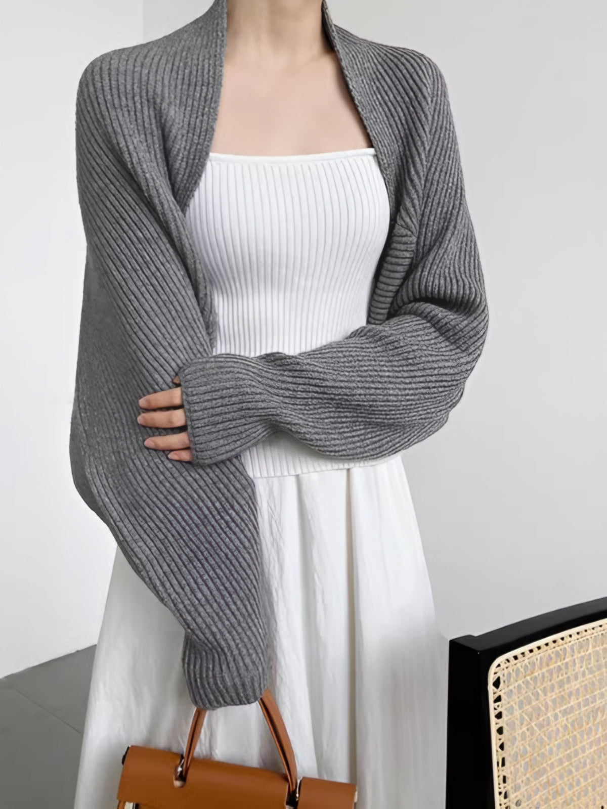 Alcira Strikket Shrug Cardigan